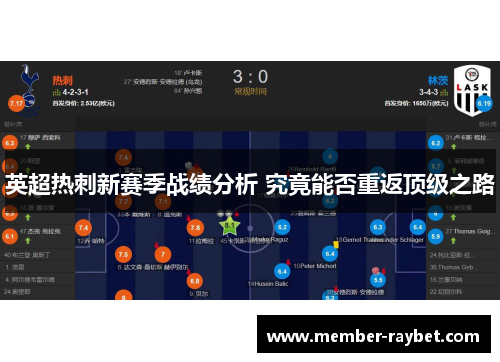 英超热刺新赛季战绩分析 究竟能否重返顶级之路